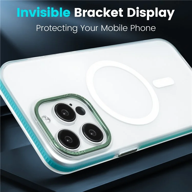 For iPhone 15 Pro Max Case Compatible with MagSafe PC+TPU Phone Cover Skin-Friendly Touch - Blue