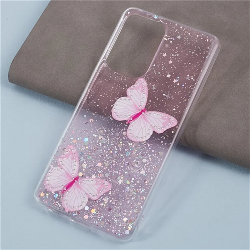 WANLONFENG AW Series for Samsung Galaxy A53 5G Case with Screen Protector 2-in-1 TPU Aesthetic Phone Cover - Pink