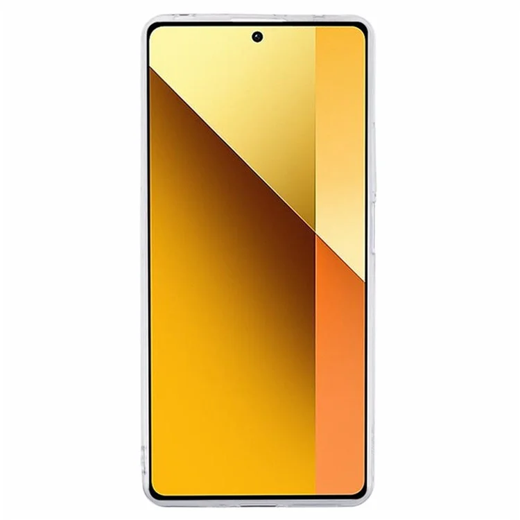WANLONFENG Serie AW para Xiaomi Redmi Note 13 5G Funda Mariposa Epoxy TPU Sparkle Cubierta de Teléfono con Película de Pantalla - Negro