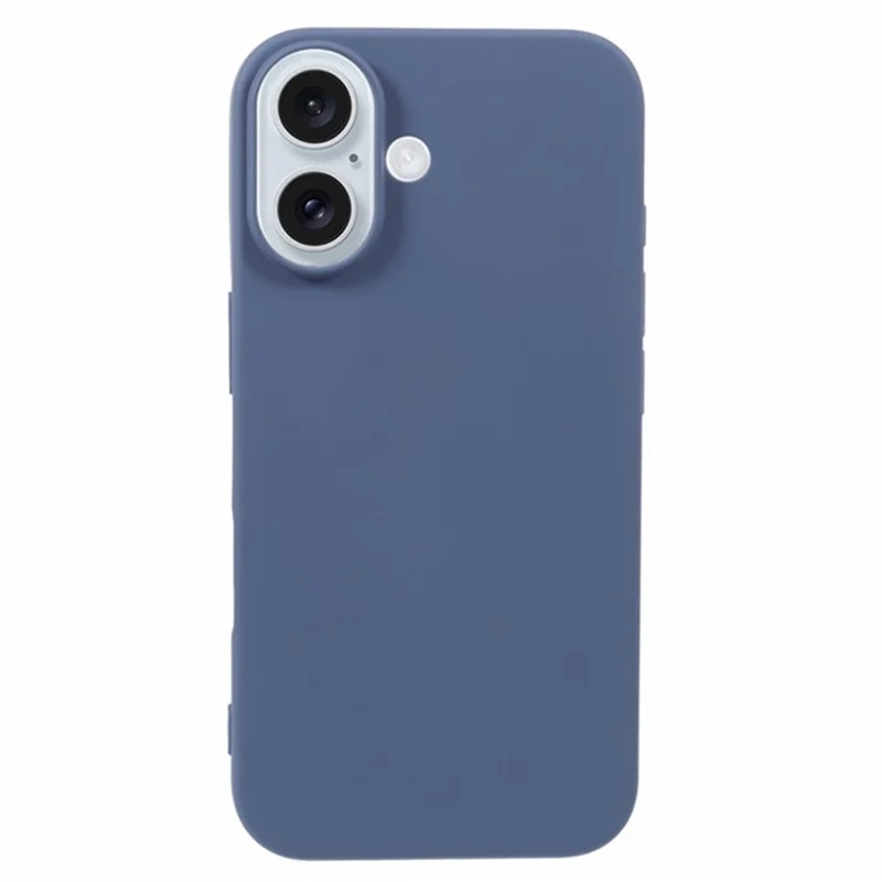 WANLONFENG RB2 Series for iPhone 16 Plus Case Big Lens Hole TPU Phone Cover with Screen Film - Lavender Grey