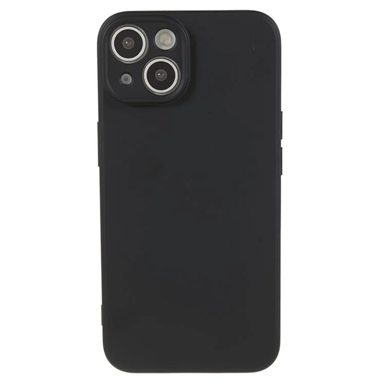 WANLONFENG Série RB2 pour iPhone 15 Étui Découpes précises Housse de téléphone en TPU avec film d'écran - Noir