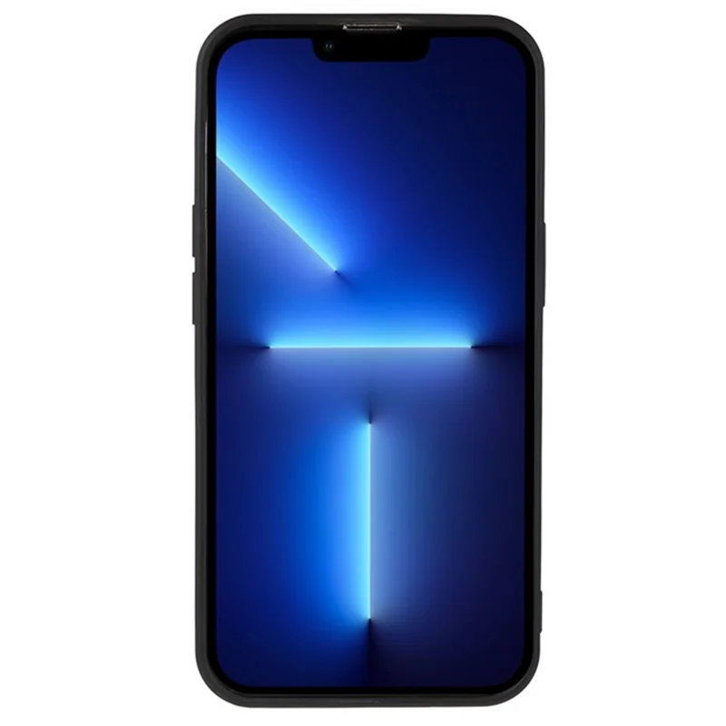 WANLONFENG Série RB2 para iPhone 13 Pro Max Case TPU Phone Cover com Screen Film (Corte Preciso) - Preto