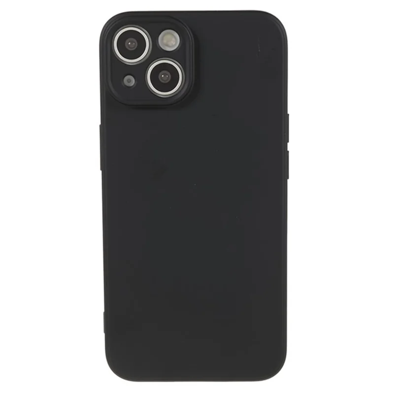 WANLONFENG RB2 Series for iPhone 14 Case Precise Cutout Lens Hole TPU Phone Cover with Screen Film - Black