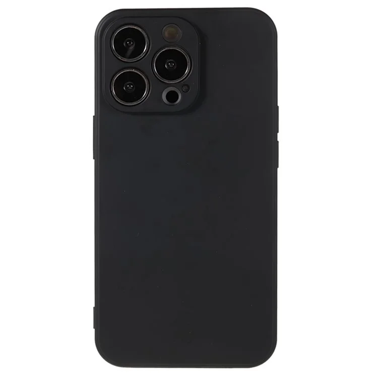 WANLONFENG RB2-Serie für iPhone 13 Pro Case Soft TPU Handyhülle mit Bildschirmschutz (präziser Ausschnitt) - Schwarz