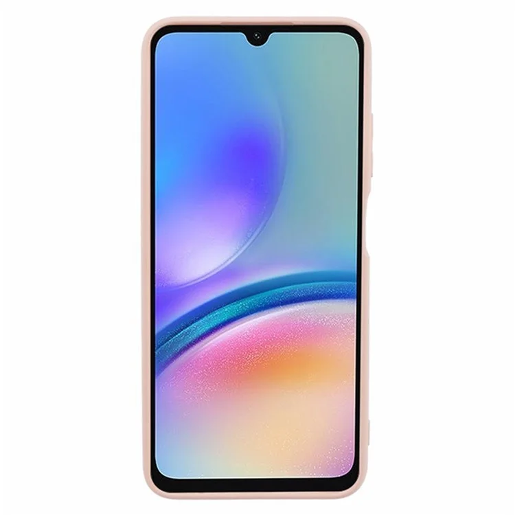WANLONFENG RB2 Series for Samsung Galaxy A05s 4G Case Soft TPU Phone Cover with Screen Protector - Pink