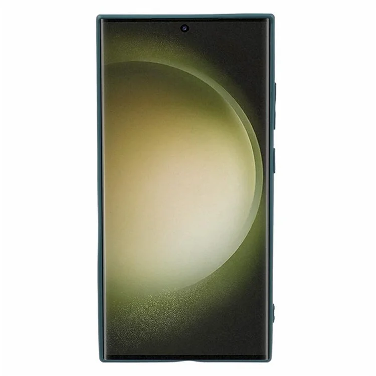 WANLONFENG RB2 Series per Samsung Galaxy S24 Ultra Case con Pellicola Protettiva Ritagli Precisi Custodia in TPU - Army Green