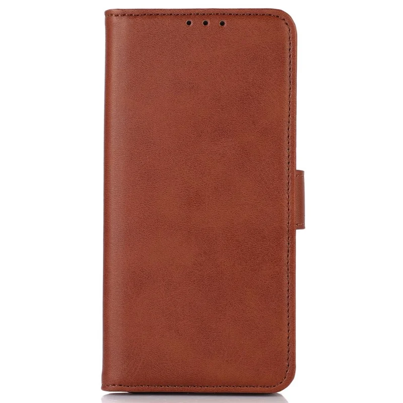 For Sony Xperia 5 VI Stand Case Cowhide Texture Leather Wallet Phone Cover - Brown