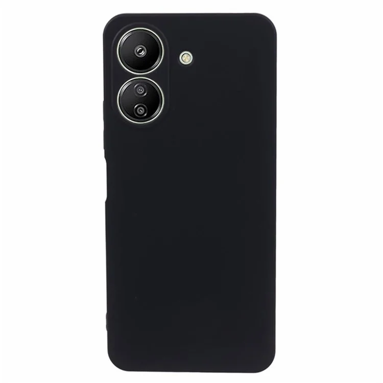 WANLONFENG RB2 Serie für Xiaomi Redmi 13C 4G / Poco C65 4G Hülle Präzise Aussparungen TPU Handyhülle mit Displayschutzfolie - Schwarz
