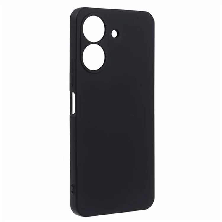 WANLONFENG RB2 Serie für Xiaomi Redmi 13C 4G / Poco C65 4G Hülle Präzise Aussparungen TPU Handyhülle mit Displayschutzfolie - Schwarz