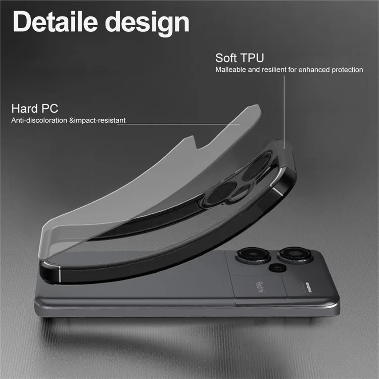 For Xiaomi Redmi Note 13 Pro+ 5G Case Hybrid Tough PC+TPU Phone Cover