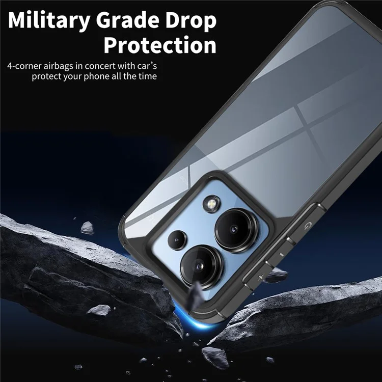 For Xiaomi Redmi Note 13 Pro 4G  /  Poco M6 Pro 4G Case Drop Protection PC+TPU Phone Back Cover
