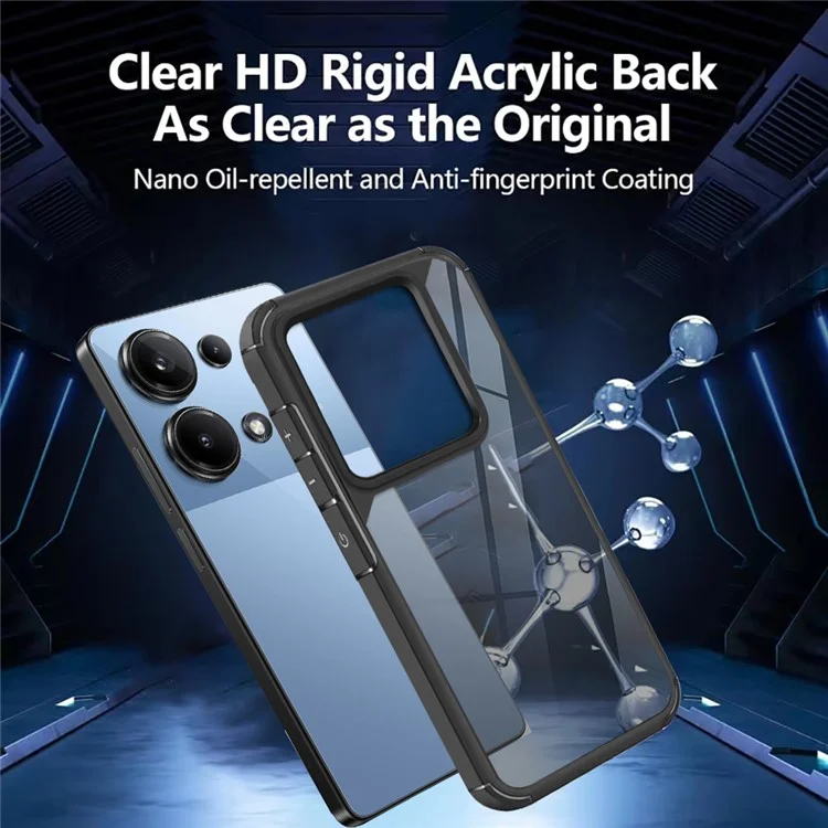 For Xiaomi Redmi Note 13 Pro 4G  /  Poco M6 Pro 4G Case Drop Protection PC+TPU Phone Back Cover