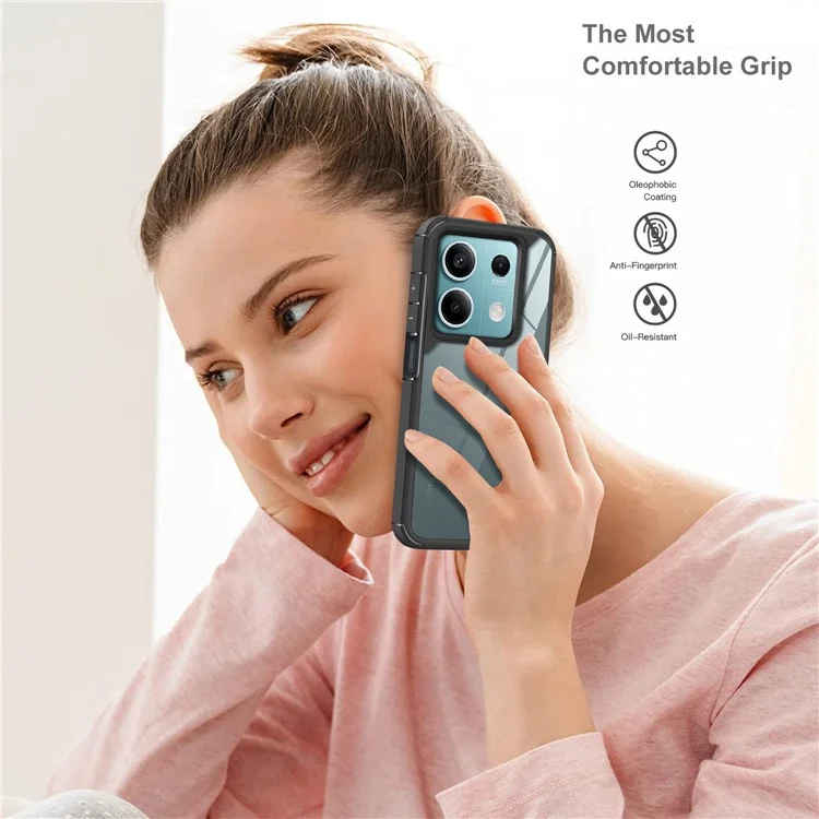 For Xiaomi Redmi Note 13 5G Case Drop Protection PC+TPU Phone Back Cover