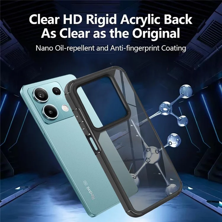 For Xiaomi Redmi Note 13 5G Case Drop Protection PC+TPU Phone Back Cover