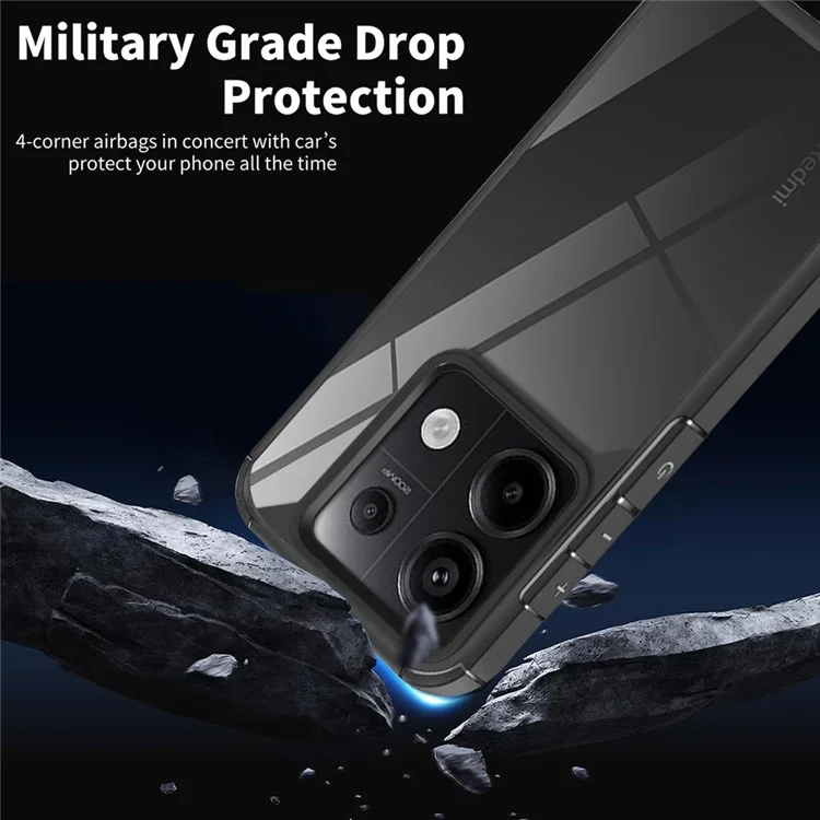 For Xiaomi Poco X6 5G  /  Redmi Note 13 Pro 5G Case Drop Protection PC+TPU Phone Back Cover