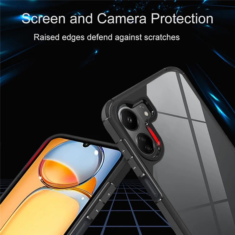 For Xiaomi Redmi 13C 4G Case Drop Protection PC+TPU Phone Back Cover