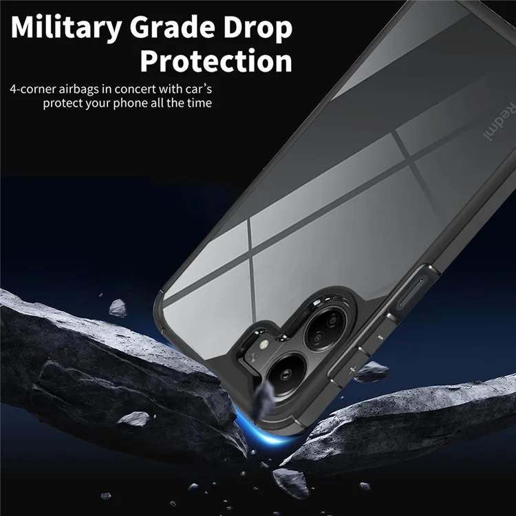 For Xiaomi Redmi 13C 4G Case Drop Protection PC+TPU Phone Back Cover