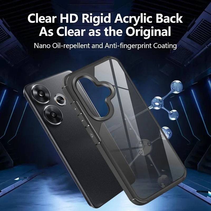 For Xiaomi Xiaomi Poco F6 5G Case Drop Protection PC+TPU Phone Back Cover