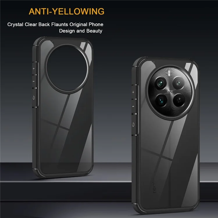 Pour Realme Narzo 70 Pro 5G / 12 4G / 12+ 5G Étui Protection Antichute PC+TPU Housse Arrière de Téléphone