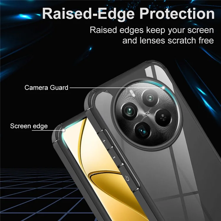 Pour Realme Narzo 70 Pro 5G / 12 4G / 12+ 5G Étui Protection Antichute PC+TPU Housse Arrière de Téléphone