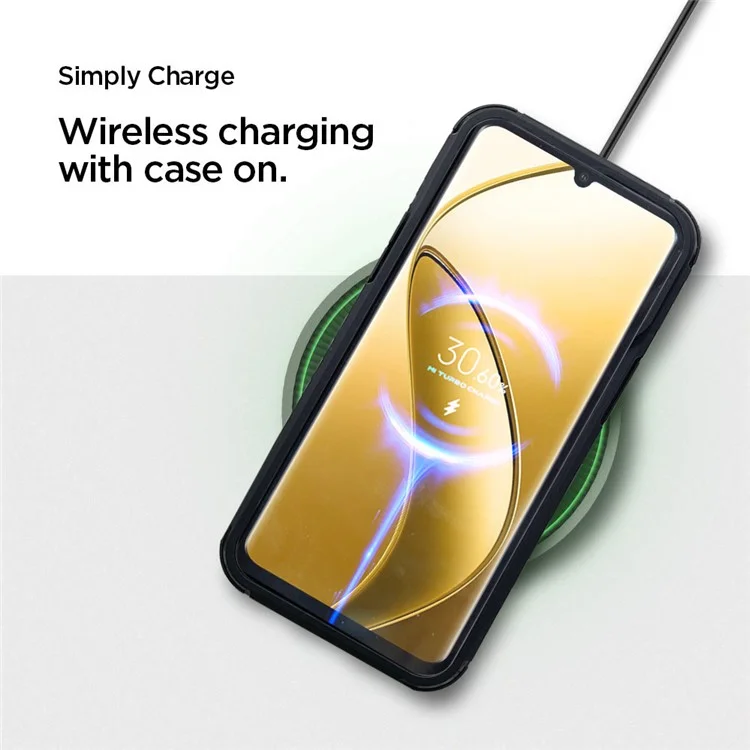 Pour Realme Narzo 70 Pro 5G / 12 4G / 12+ 5G Étui Protection Antichute PC+TPU Housse Arrière de Téléphone