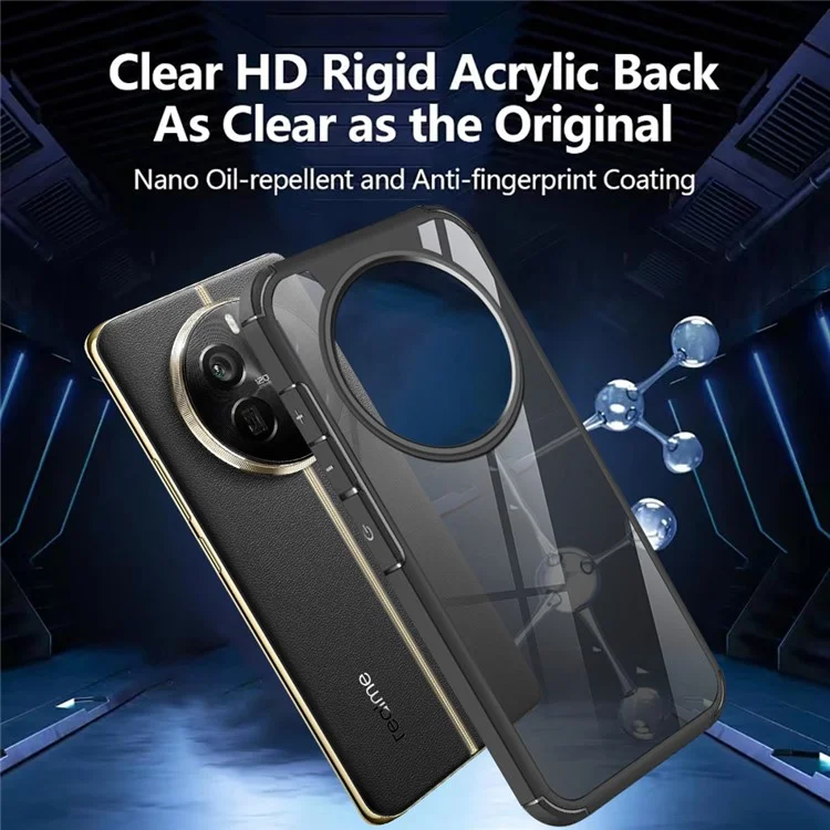 Pour Realme Narzo 70 Pro 5G / 12 4G / 12+ 5G Étui Protection Antichute PC+TPU Housse Arrière de Téléphone