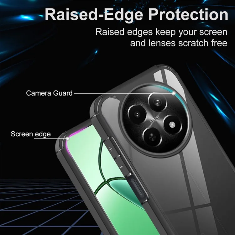For Realme 12 5G Case Drop Protection PC+TPU Phone Back Cover