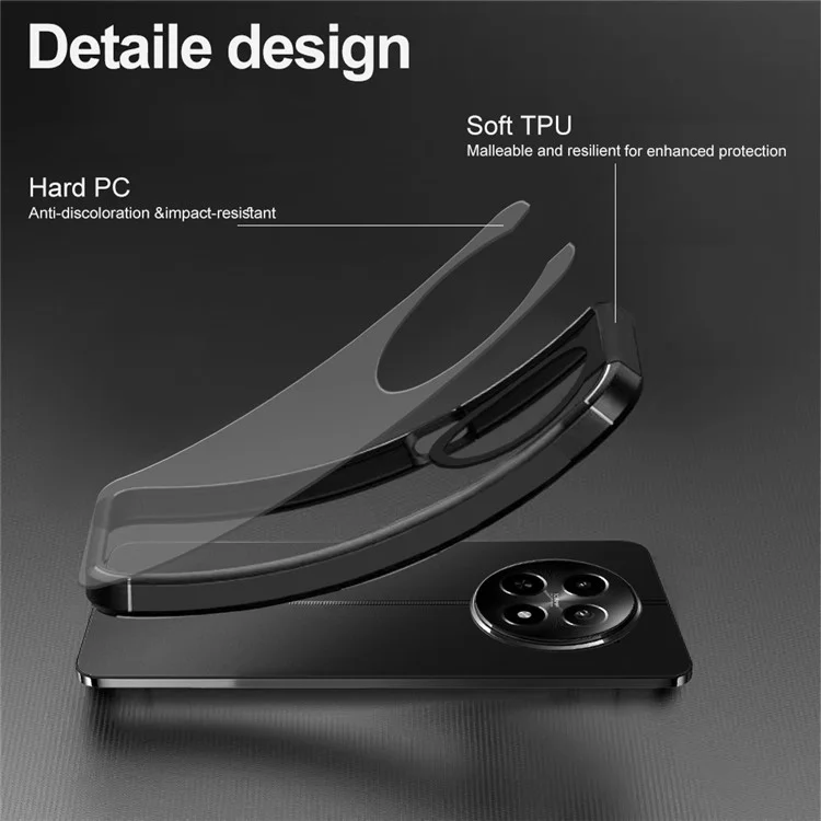 For Realme 12 5G Case Drop Protection PC+TPU Phone Back Cover