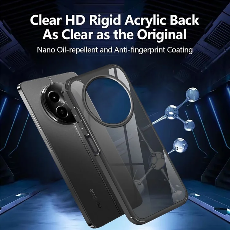 For Realme 12 5G Case Drop Protection PC+TPU Phone Back Cover