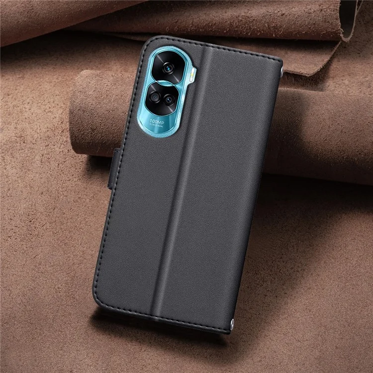 BINFEN COLOR BF34 для Honor X50i 5G / 90 Lite 5G Чехол с квадратным сетчатым узором - Черный