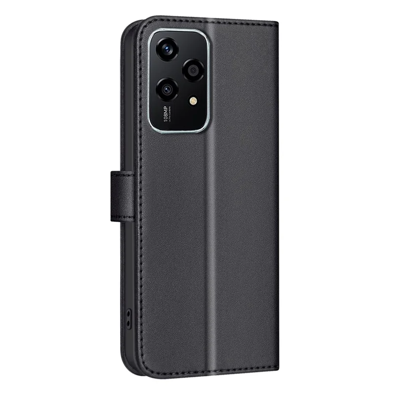 BINFEN COLOR BF34 per Honor 200 Lite Case Custodia Protettiva in Pelle PU con Griglia Quadrata - Nero