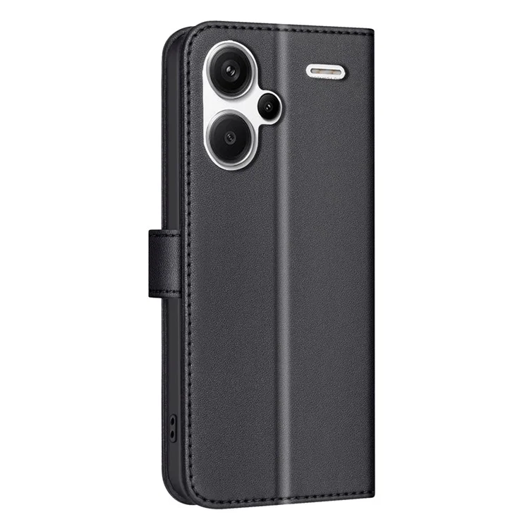 BINFEN COLOR BF34 pour Xiaomi Redmi Note 13 Pro+ 5G Étui Grille Carrée en Cuir PU - Noir