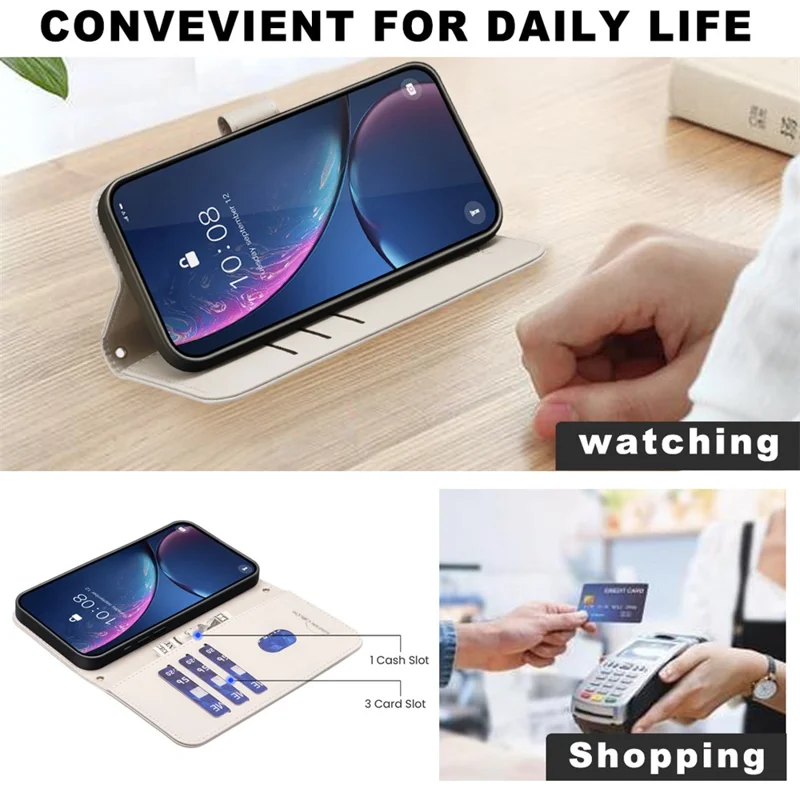 BINFEN COLOR for Samsung Galaxy A33 5G Case with Strap Leather Phone Cover - Beige