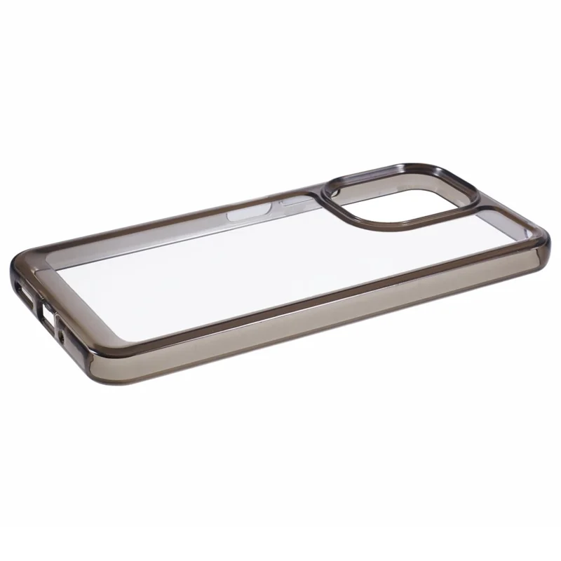 For Xiaomi Poco M6 5G / Redmi 13R 5G / 13C 5G / 13C 4G / Poco C65 4G Case TPU + PC Phone Cover - Transparent Black
