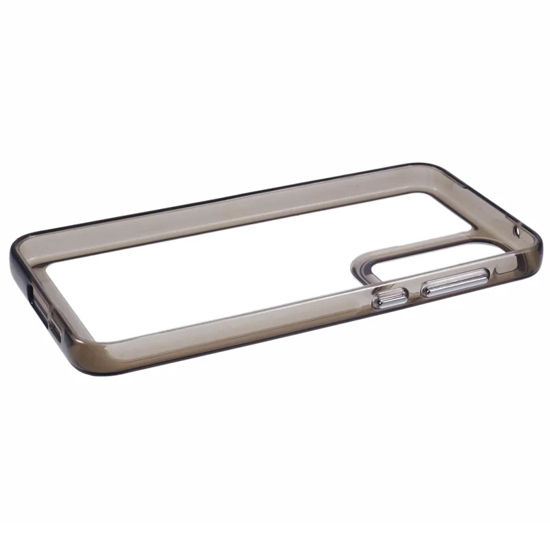 For Samsung Galaxy A55 5G Case TPU + PC Phone Cover 2.0mm Thickness - Transparent Black