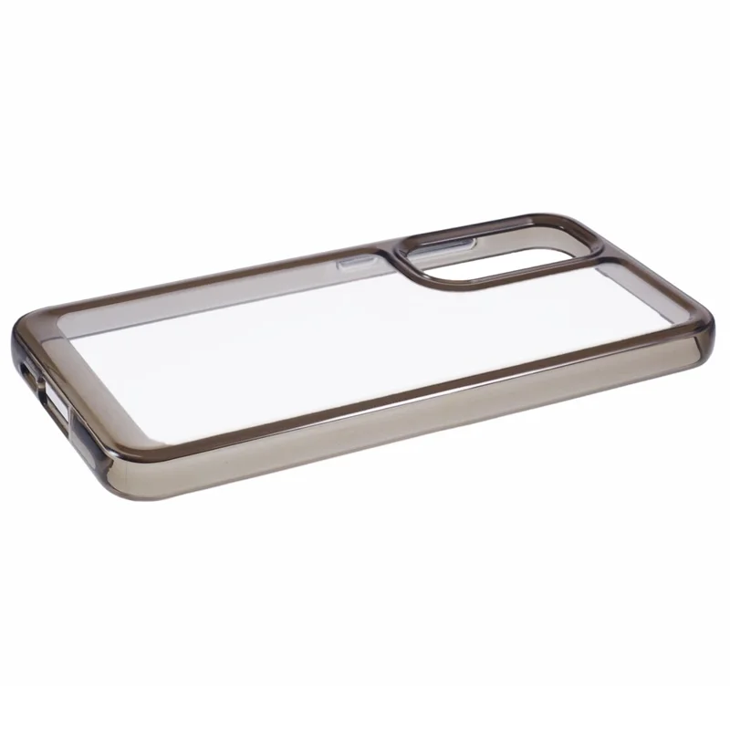 For Samsung Galaxy A55 5G Case TPU + PC Phone Cover 2.0mm Thickness - Transparent Black