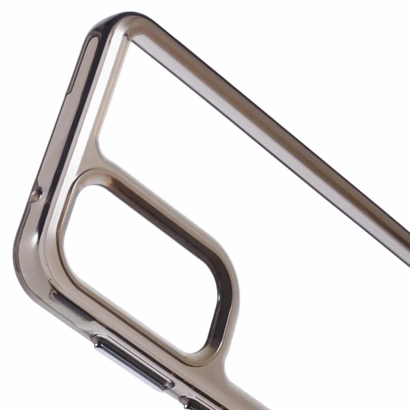 For Samsung Galaxy A55 5G Case TPU + PC Phone Cover 2.0mm Thickness - Transparent Black