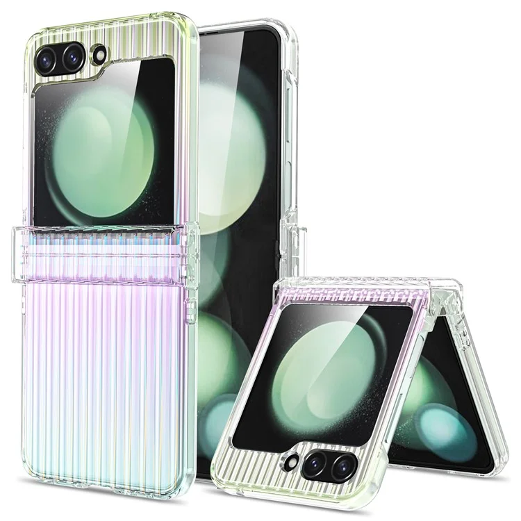 For Samsung Galaxy Z Flip5 5G Case Hinge Protection Hard PC Phone Cover - Multi-Color