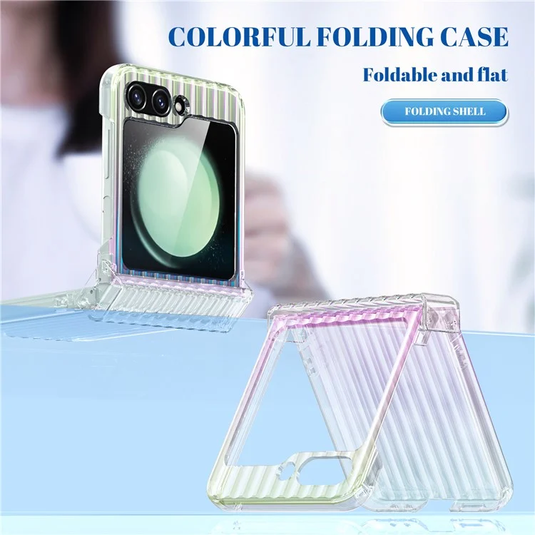 For Samsung Galaxy Z Flip5 5G Case Hinge Protection Hard PC Phone Cover - Multi-Color
