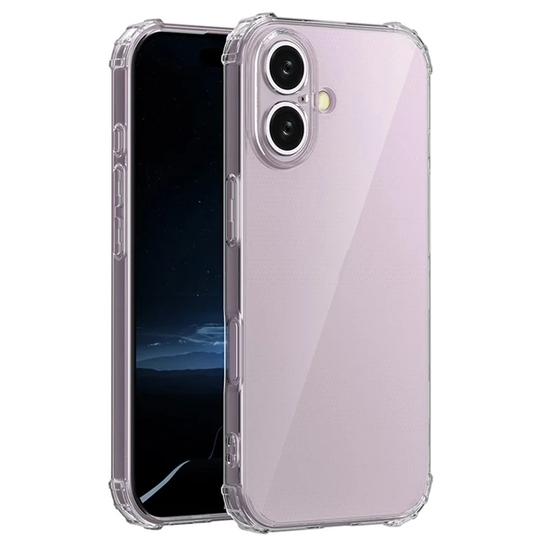 For iPhone 16 Shockproof Case Transparent Phone Cover Case