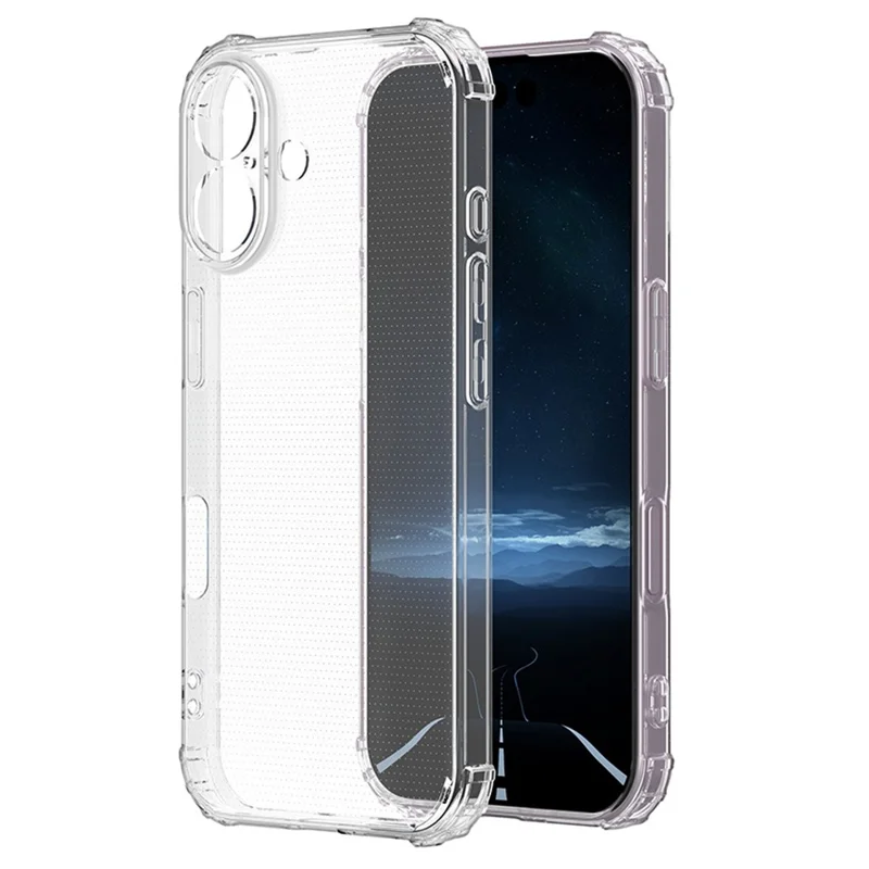 For iPhone 16 Shockproof Case Transparent Phone Cover Case