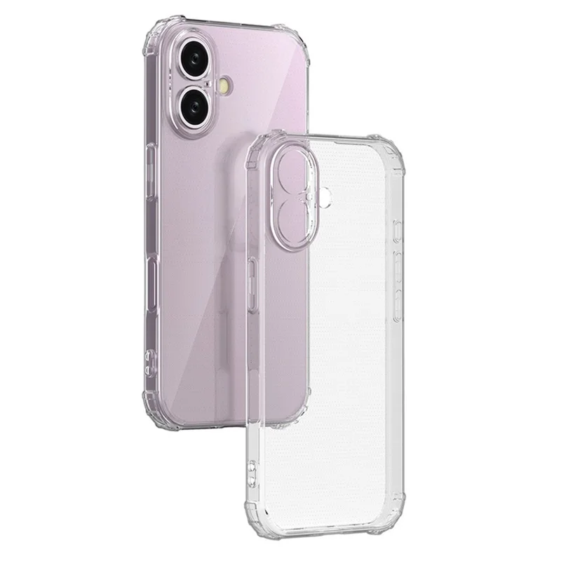 For iPhone 16 Shockproof Case Transparent Phone Cover Case