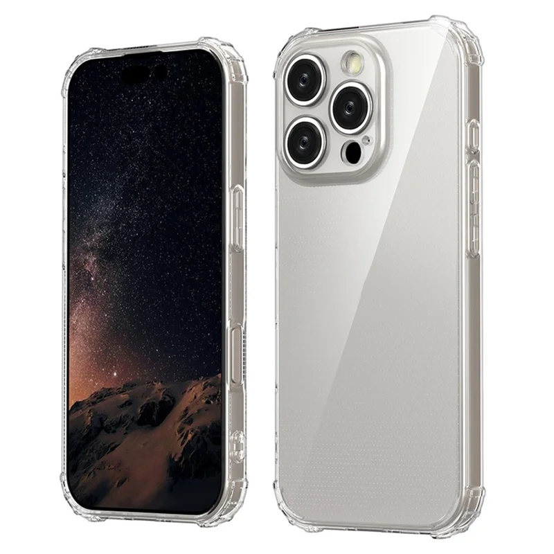 For iPhone 16 Pro Clear Case Wear-Resistant Anti-Scratch Mobile Phone Cover 