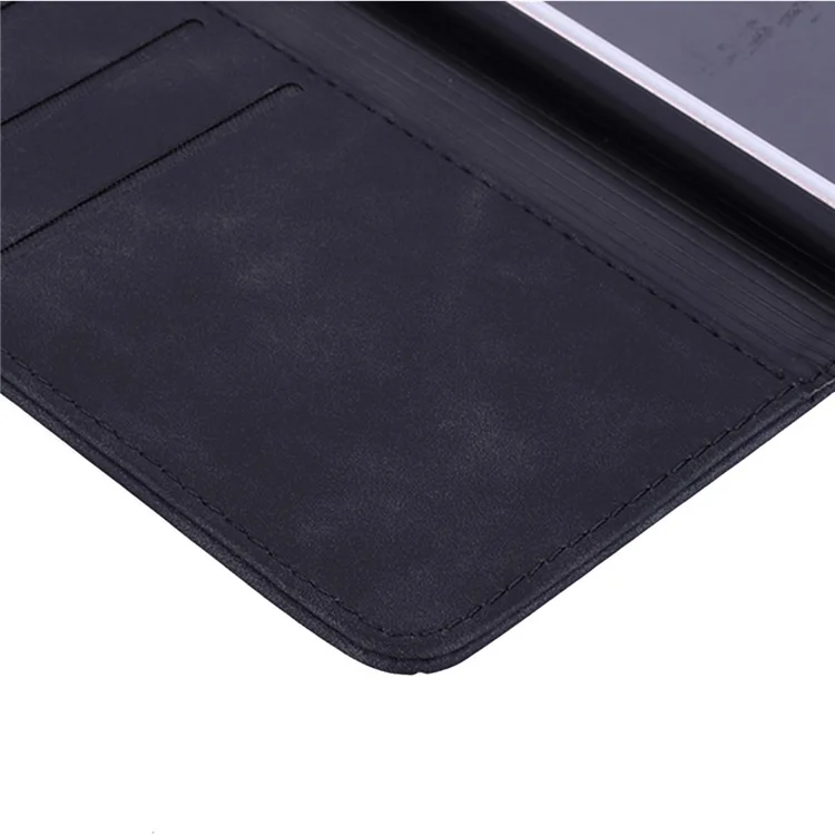 Чехол для iPhone 16 Flower Imprinted PU Leather Wallet Phone Cover - Black