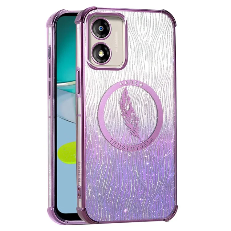 KADEM Für Motorola Moto E13 4G Hülle TPU Bling Sparkle Handyhülle Fallschutz - Lila