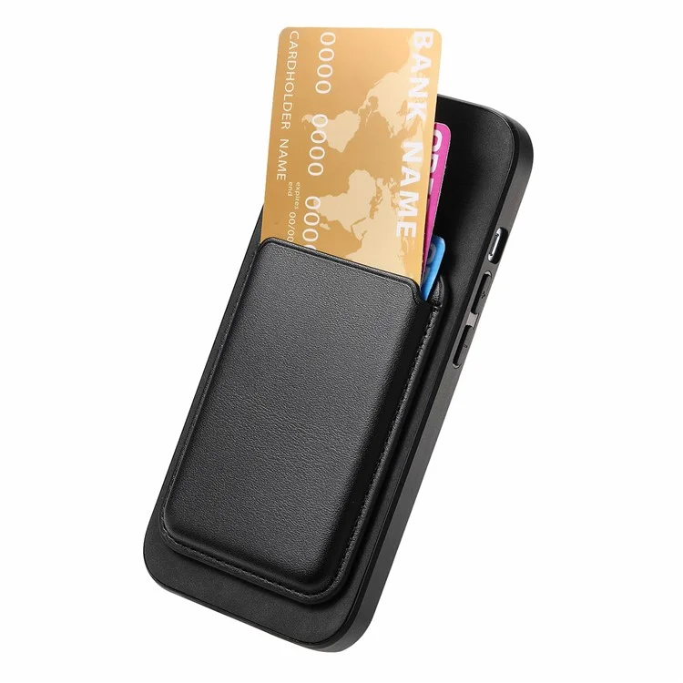B2 Per iPhone 15 Pro Max Case Card Holder Staccabile 2-in-1 Custodia Magnetica - Nero
