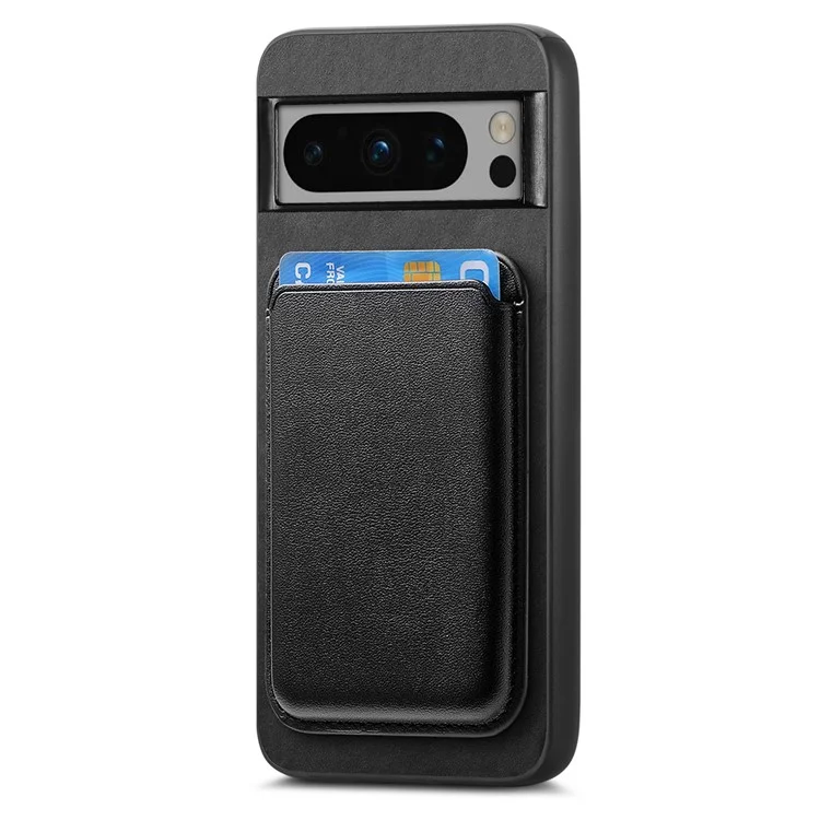 B2 Per Google Pixel 8 Pro Custodia Portacard Borsa Copertina Magnetica del Telefono Staccabile 2-in-1 - Nero