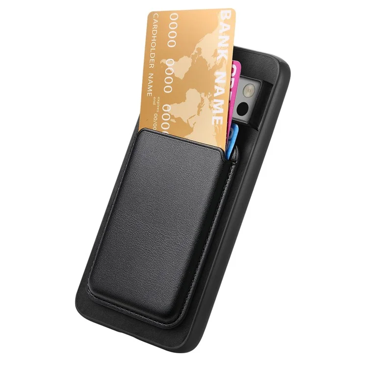 B2 Per Google Pixel 8 Pro Custodia Portacard Borsa Copertina Magnetica del Telefono Staccabile 2-in-1 - Nero