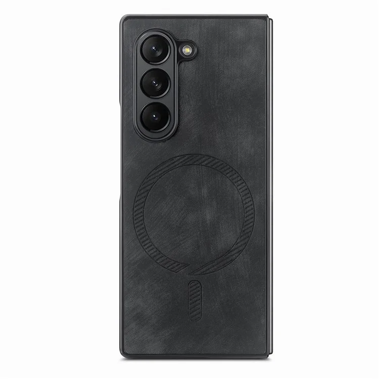 Per Samsung Galaxy Z Fold6 5G Custodia Magnetica Smontabile Copertura Telefono PU+TPU - Nero
