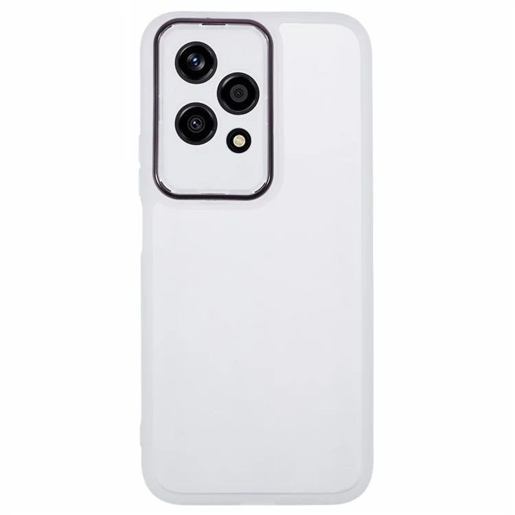 DKSM Series For Honor 200 Lite Case Electroplated Camera Frame TPU Phone Cover - Transparente Branco